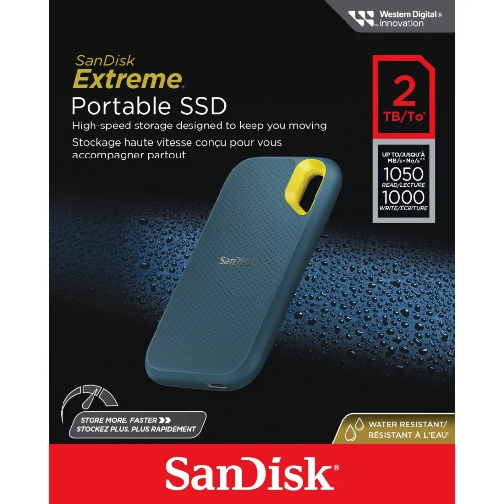 SanDisk Extreme Portable SSDE61 2TB 1050mb/s