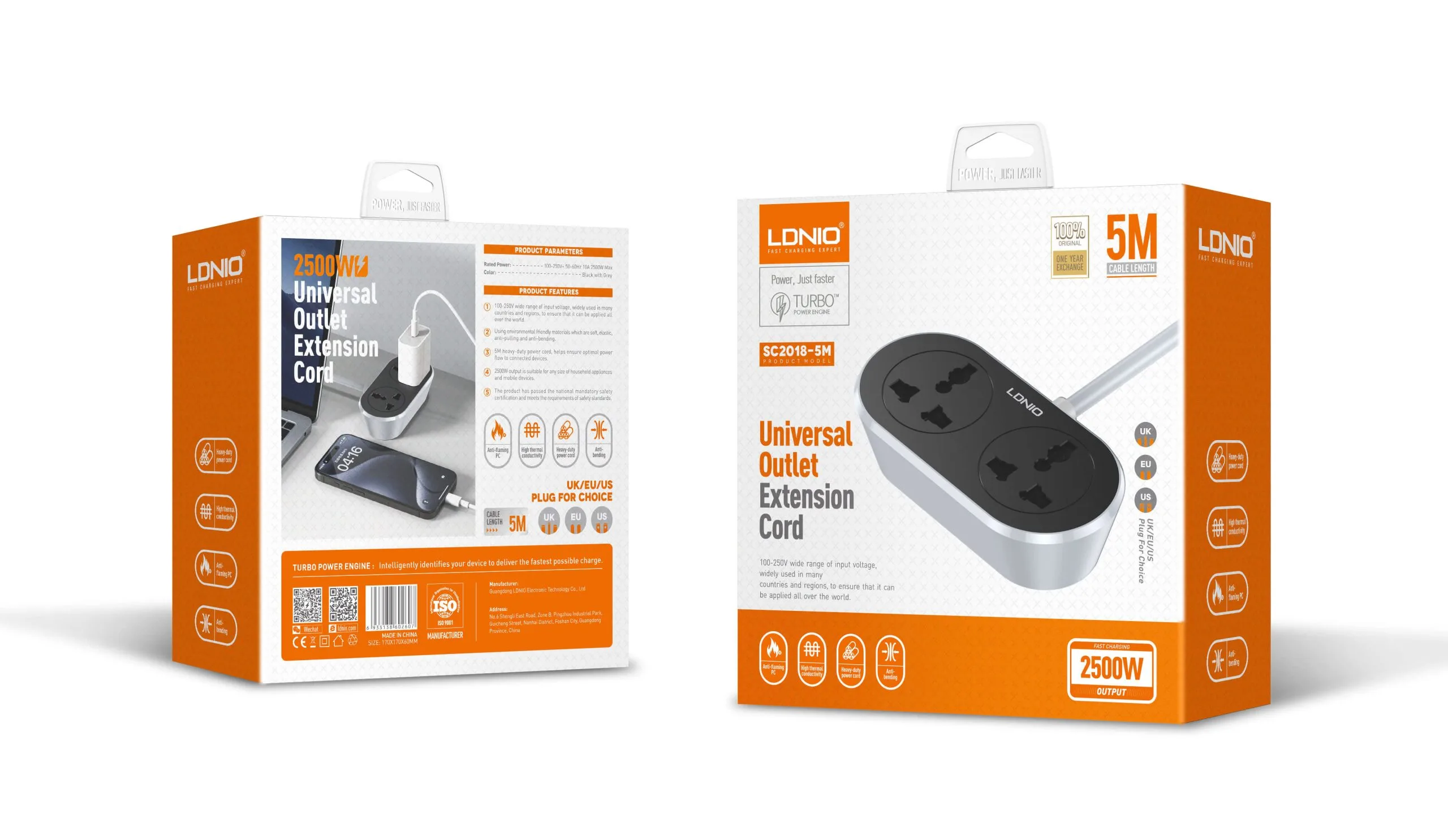LDNIO SC2018 5M Power Socket